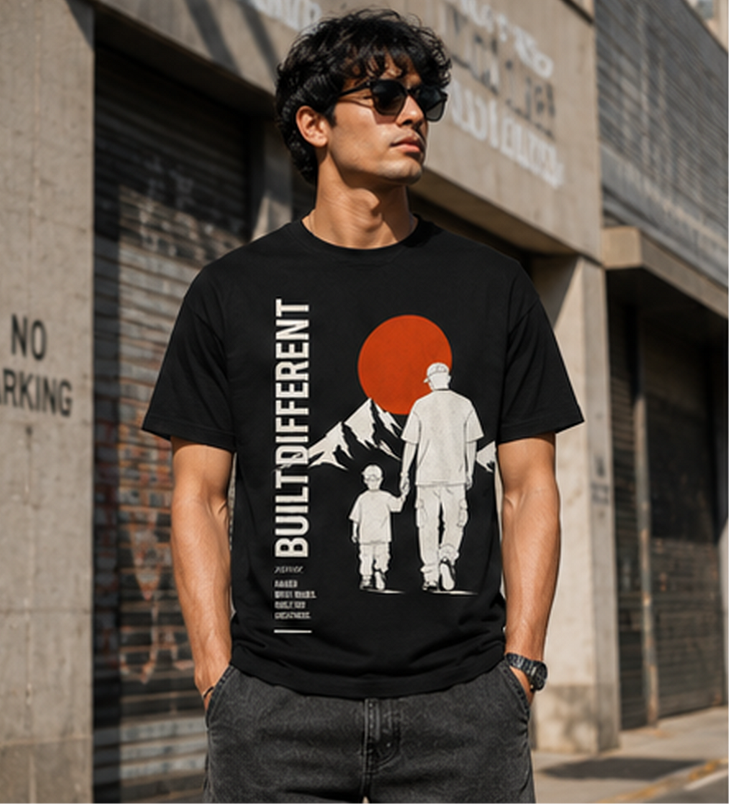 Built Different Father Son Graphic T-Shirt