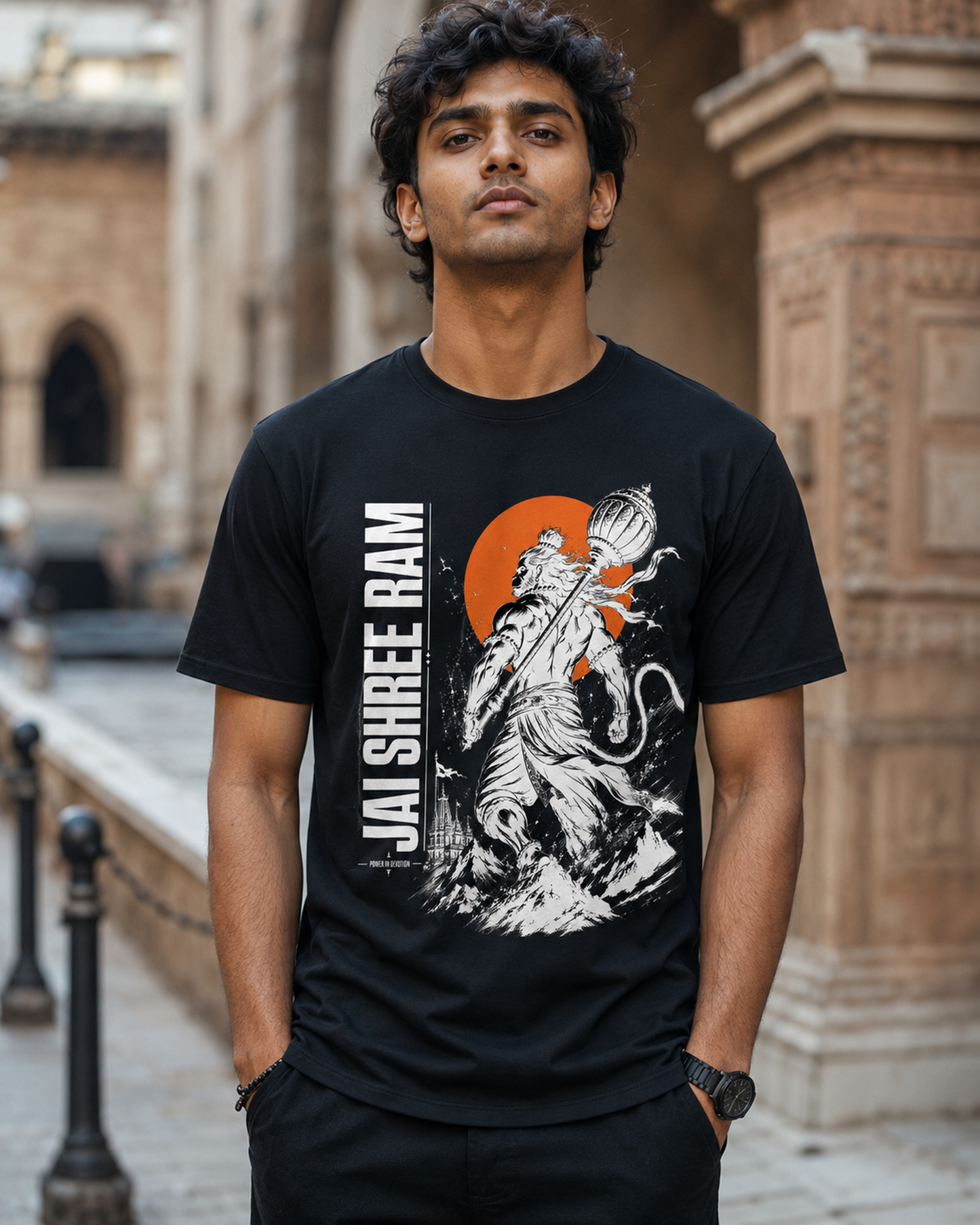 Jai Shree Ram Hanuman Graphic T-Shirt