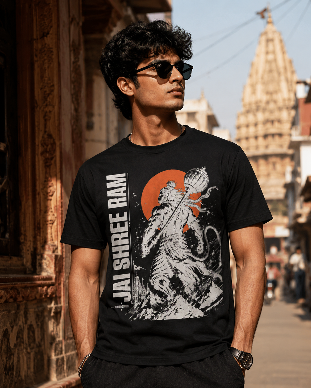 Jai Shree Ram Hanuman Graphic T-Shirt