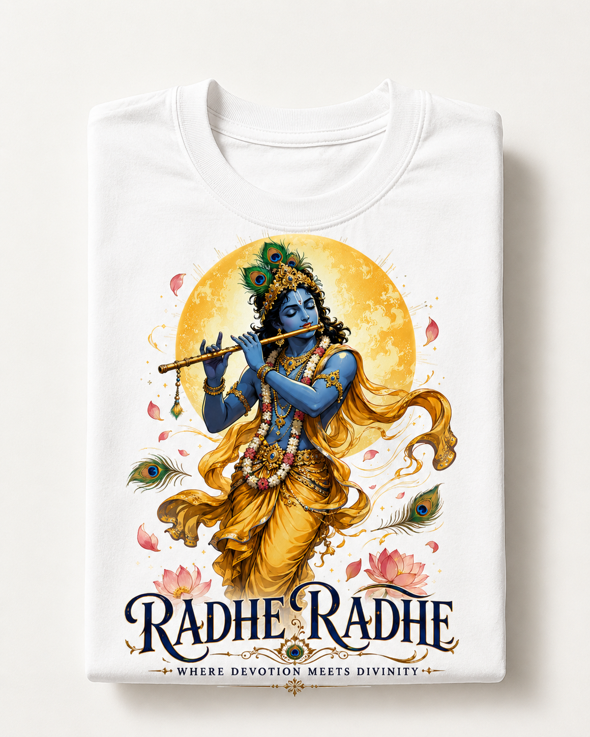 Radhe Radhe Krishna Graphic T-Shirt