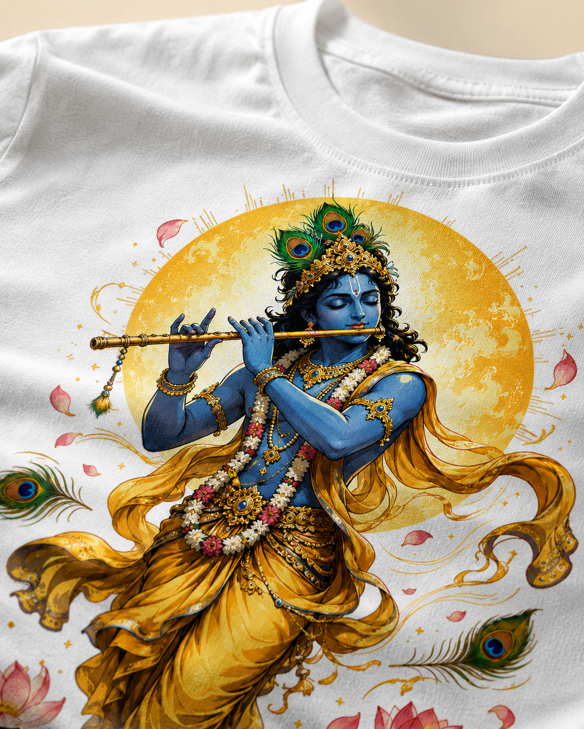 Radhe Radhe Krishna Graphic T-Shirt