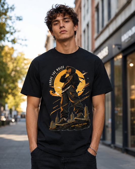 Above The Noise Graphic T-Shirt - ZEYVO