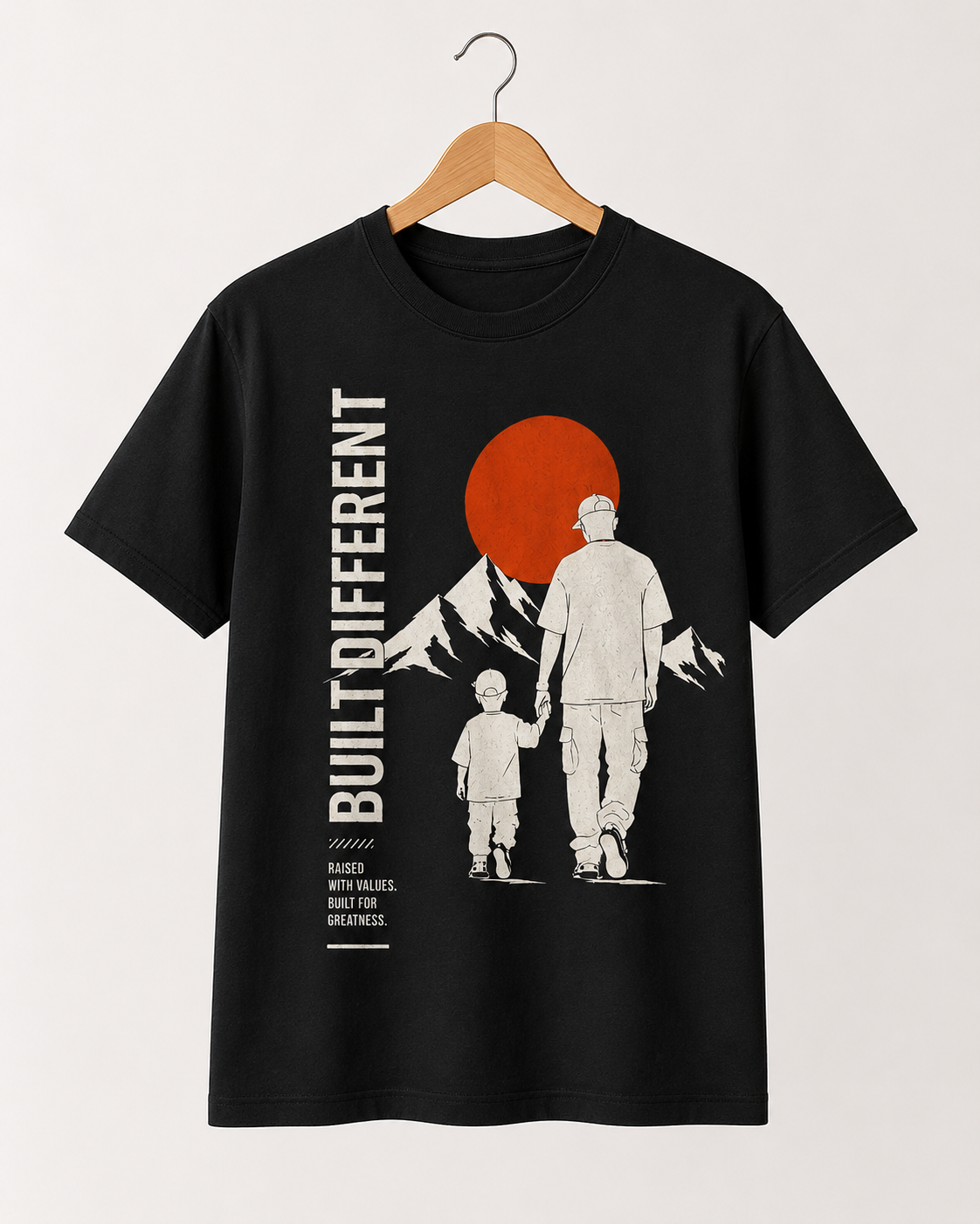 Built Different Father Son Graphic T-Shirt - ZEYVO