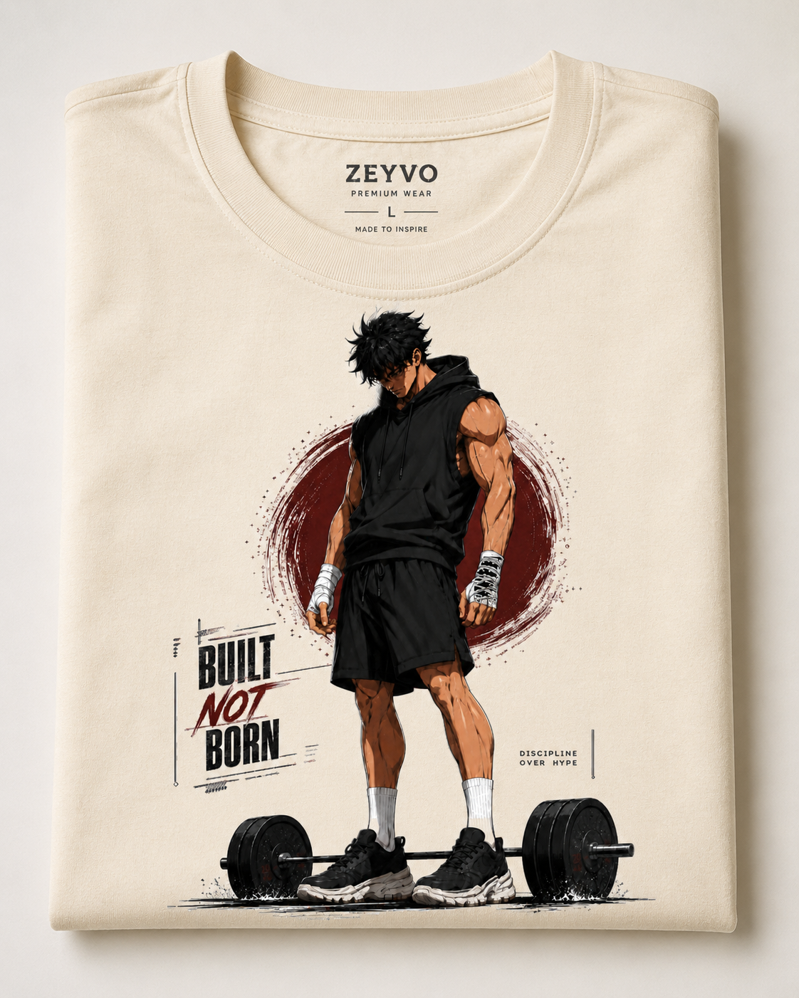 BUILT NOT BORN Graphic T-Shirt - ZEYVO