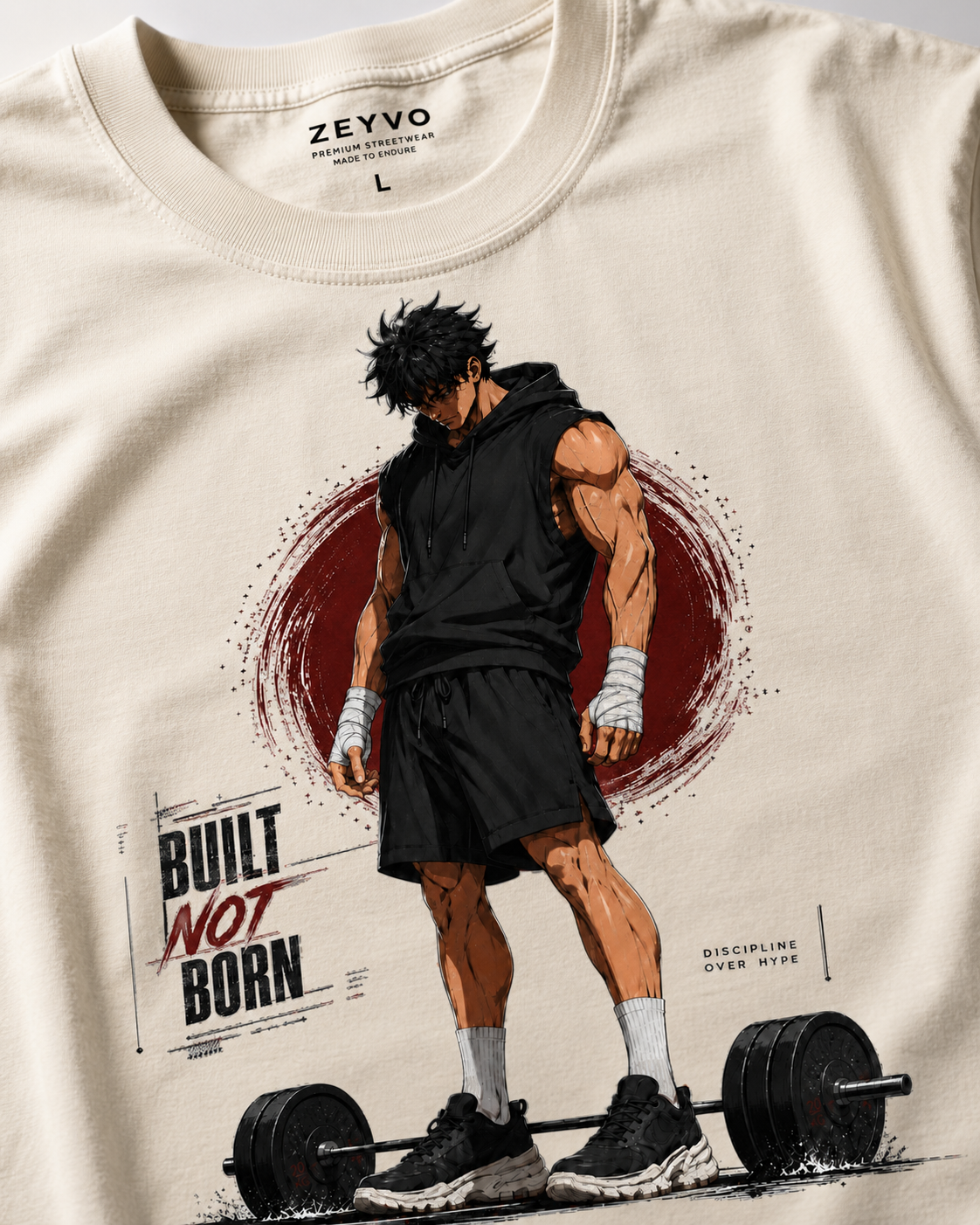 BUILT NOT BORN Graphic T-Shirt - ZEYVO