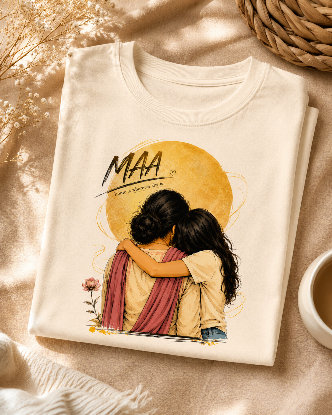 MAA Home Is Wherever She Is Graphic T-Shirt - ZEYVO