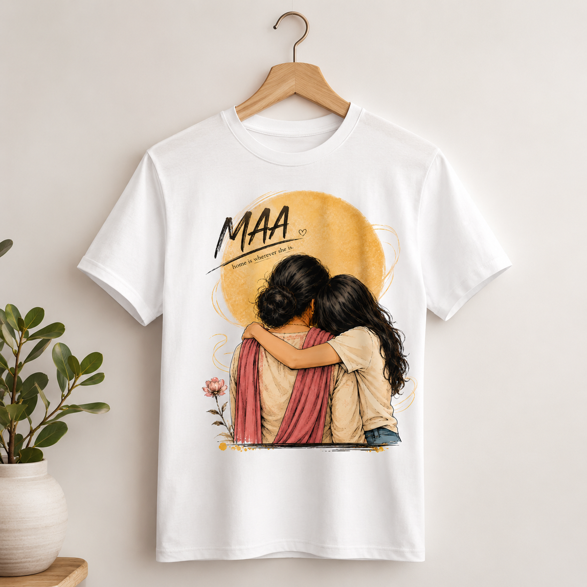MAA Home Is Wherever She Is Graphic T-Shirt - ZEYVO