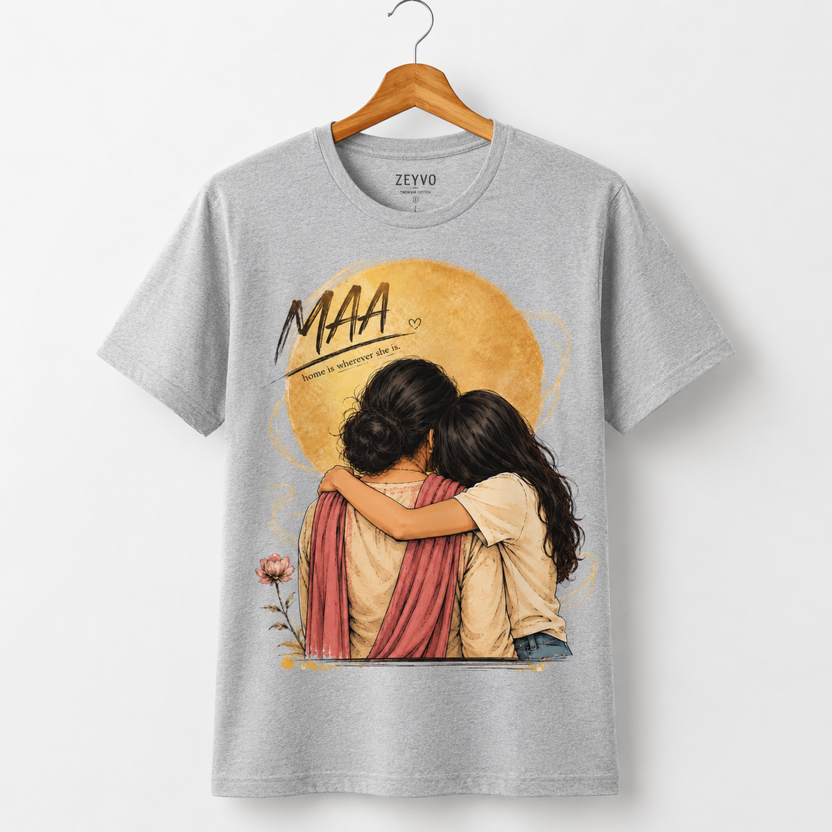 MAA Home Is Wherever She Is Graphic T-Shirt - ZEYVO