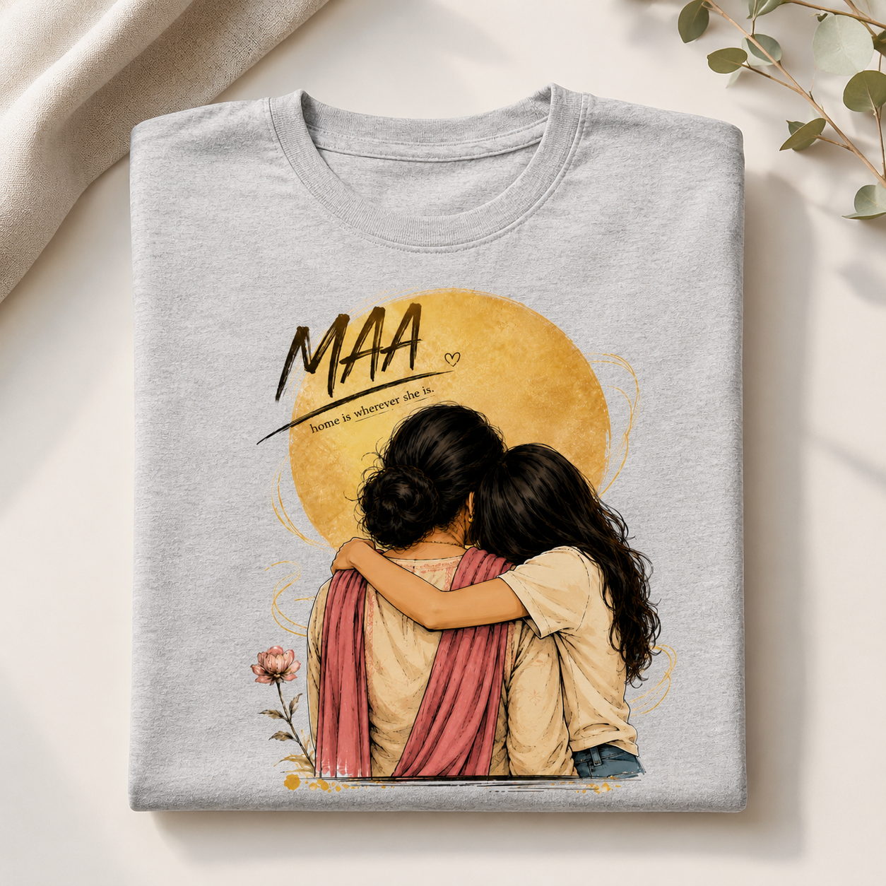 MAA Home Is Wherever She Is Graphic T-Shirt - ZEYVO