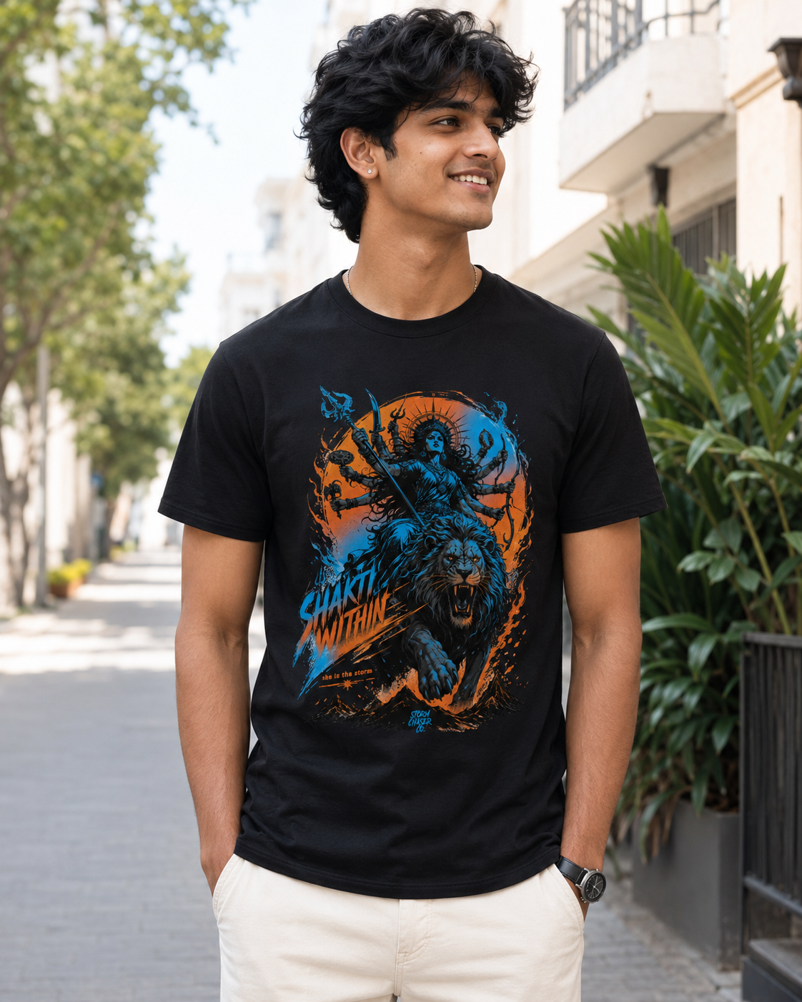 Shakti Within Storm Graphic T-Shirt - ZEYVO