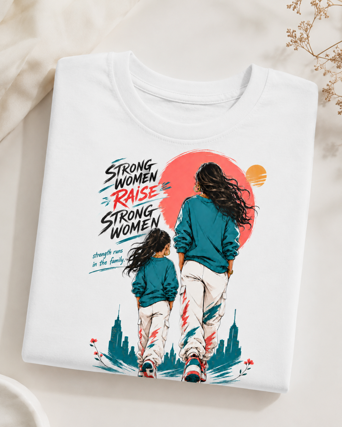 Strong Women Raise Strong Women Graphic T-Shirt - ZEYVO