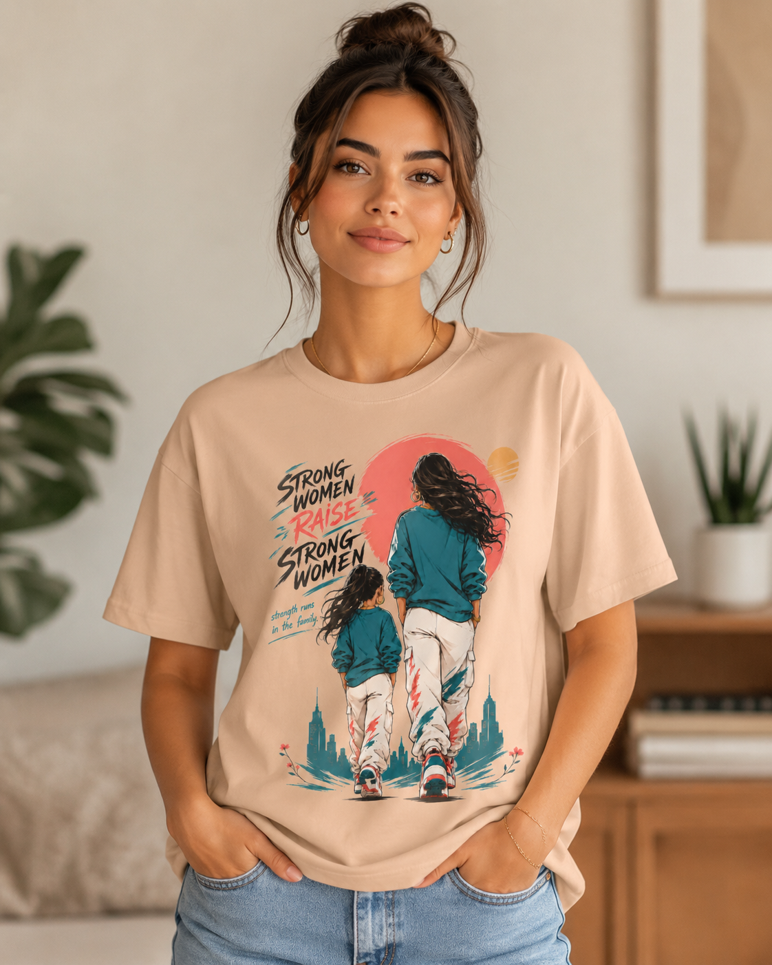 Strong Women Raise Strong Women Graphic T-Shirt - ZEYVO