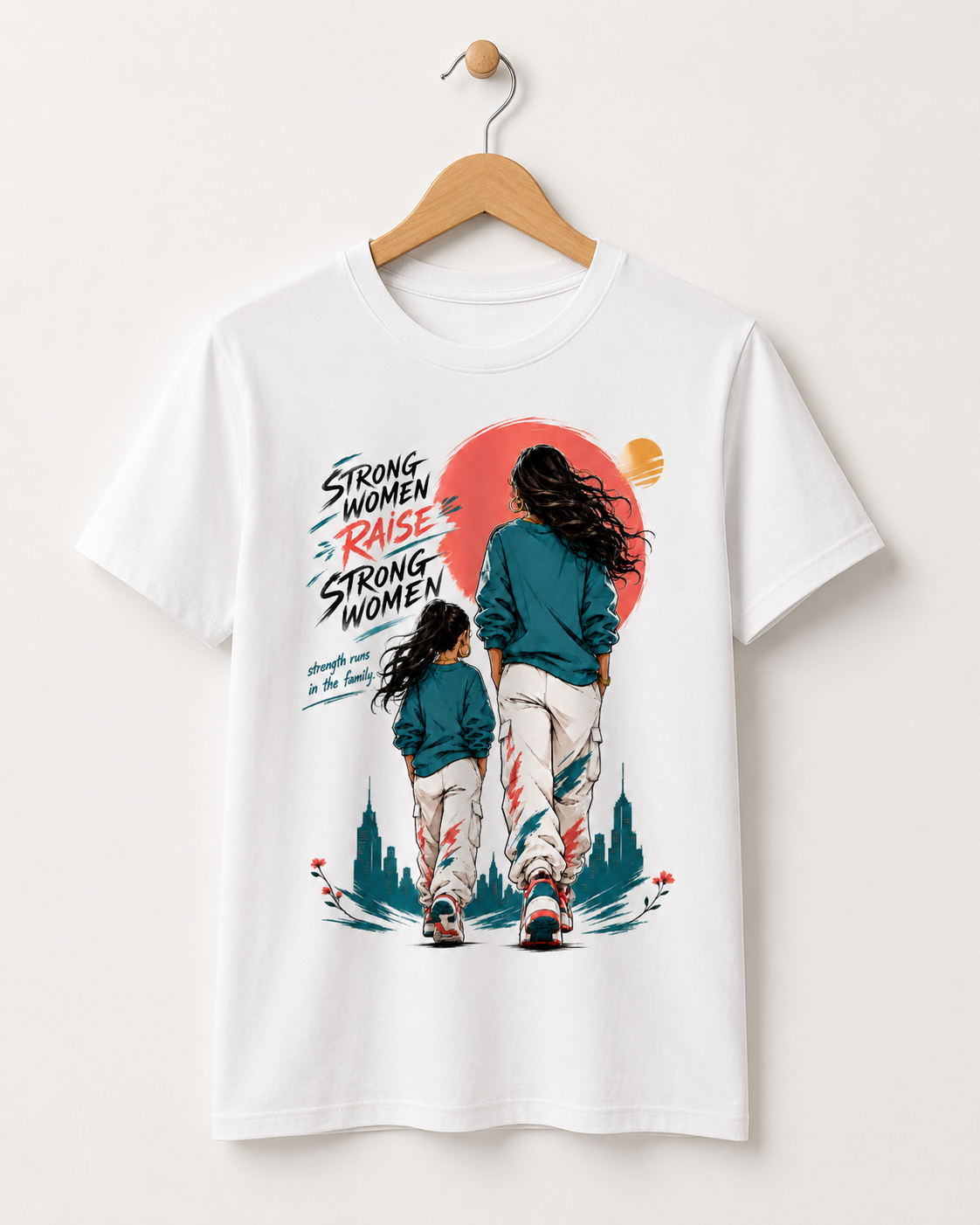 Strong Women Raise Strong Women Graphic T-Shirt - ZEYVO